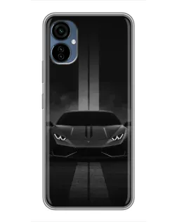 Чехол для TECNO Camon 19 Neo с картинкой «Lamborghini симметрия дорог»