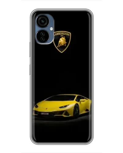Чехол для TECNO Camon 19 Neo с картинкой «Lamborghini желтый акцент»