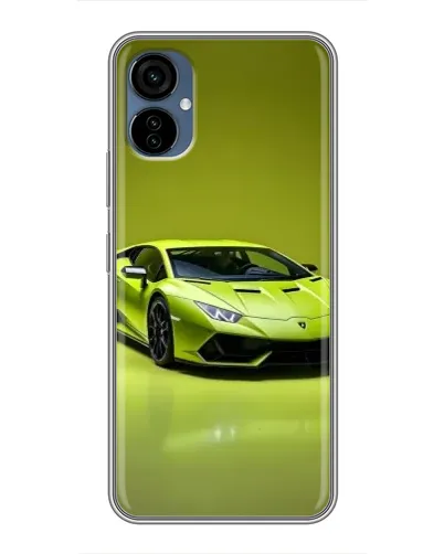 Чехол для TECNO Camon 19 Neo с картинкой «Салатовый Lamborghini Huracan»