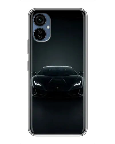 Чехол для TECNO Camon 19 Neo с картинкой «Черный Lamborghini Aventador»