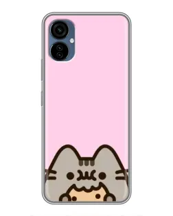 Чохол для TECNO Camon 19 Neo з картинкою «Pusheen та печиво» Чохол для TECNO Camon 19 Neo з картинкою «Pusheen та печиво»