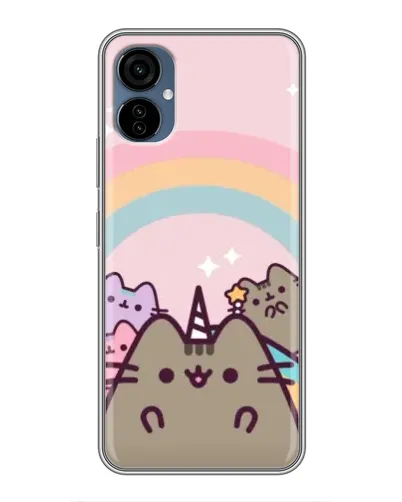 Чехол для TECNO Camon 19 Neo с картинкой «Единорог Pusheen»