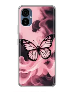 Чехол для TECNO Camon 19 Neo с картинкой «Бабочка в дыму» Чехол для TECNO Camon 19 Neo с картинкой «Бабочка в дыму»