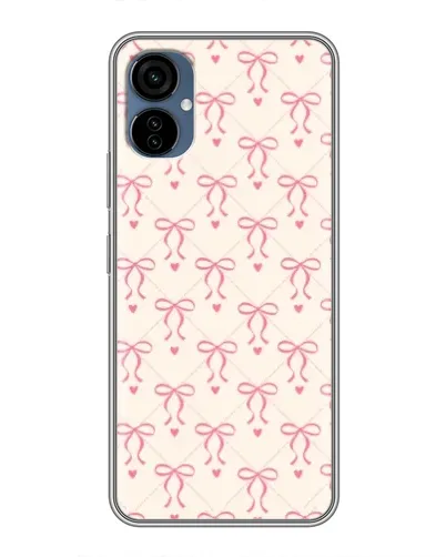 Чехол для TECNO Camon 19 Neo с картинкой «Розовые бантики Coquette»