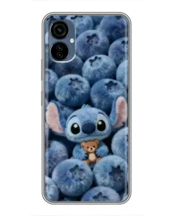 Чехол для TECNO Camon 19 Neo с картинкой «Стич и голубика»