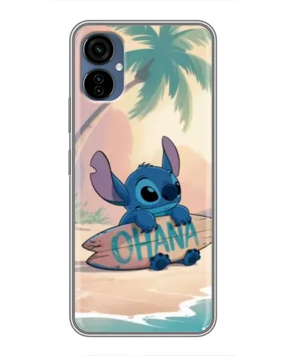 Чехол для TECNO Camon 19 Neo с картинкой «Стич на серфе»