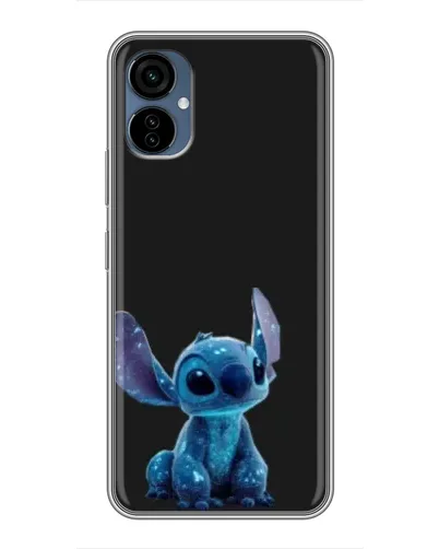 Чехол для TECNO Camon 19 Neo с картинкой «Стич на черном»