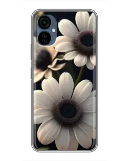 Чохол для TECNO Camon 19 Neo з картинкою «Білі маргаритки макро»
