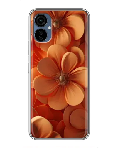 Чехол для TECNO Camon 19 Neo с картинкой «Оранжевый макро цветок»