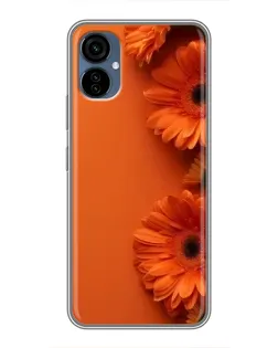 Чохол для TECNO Camon 19 Neo з картинкою «Помаранчеві гербери»