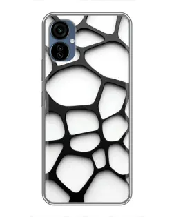 Чохол для TECNO Camon 19 Neo з картинкою «Біла об'ємна сітка» Чохол для TECNO Camon 19 Neo з картинкою «Біла об'ємна сітка»
