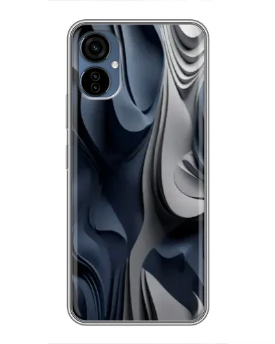 Чехол для TECNO Camon 19 Neo с картинкой «Объемные синие складки» Чехол для TECNO Camon 19 Neo с картинкой «Объемные синие складки»