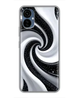 Чехол для TECNO Camon 19 Neo с картинкой «Черно-белая спираль» Чехол для TECNO Camon 19 Neo с картинкой «Черно-белая спираль»