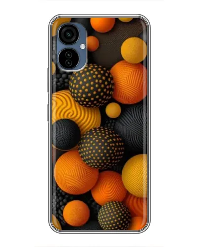 Чехол для TECNO Camon 19 Neo с картинкой «Объемные оранжевые сферы» Чехол для TECNO Camon 19 Neo с картинкой «Объемные оранжевые сферы»
