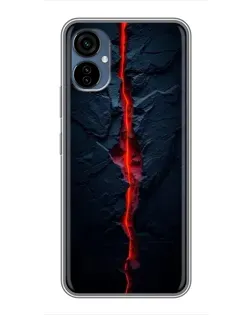 Чехол для TECNO Camon 19 Neo с картинкой «Kрасная лавовая трещина»