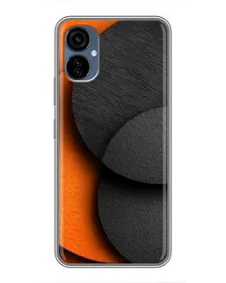 Чехол для TECNO Camon 19 Neo с картинкой «Геометрия оранжевых кругов»
