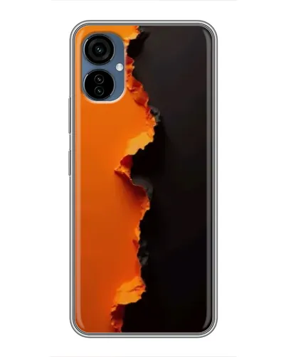 Чехол для TECNO Camon 19 Neo с картинкой «Оранжевый разлом» Чехол для TECNO Camon 19 Neo с картинкой «Оранжевый разлом»