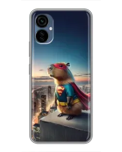 Чехол для TECNO Camon 19 Neo с картинкой «Капи-мен супергерой» Чехол для TECNO Camon 19 Neo с картинкой «Капи-мен супергерой»