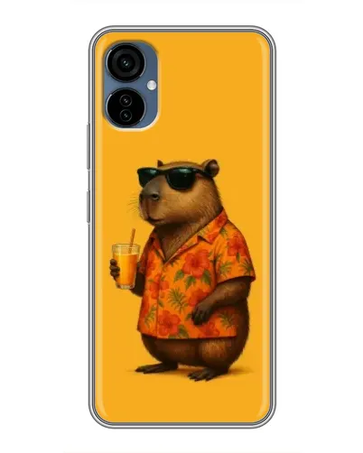 Чехол для TECNO Camon 19 Neo с картинкой «Капибара на отдыхе»