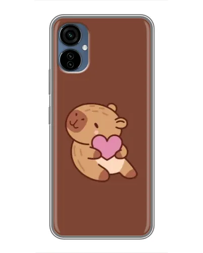 Чехол для TECNO Camon 19 Neo с картинкой «Капибара с сердцем»