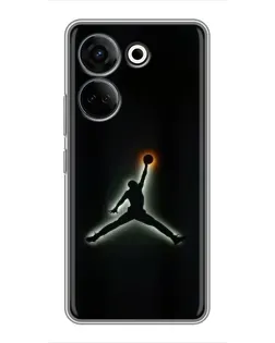 Чехол для TECNO Camon 20 Pro с картинкой «Jordan Gradient Logo»
