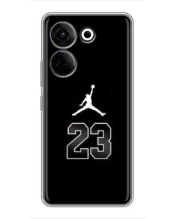 Чехол для TECNO Camon 20 Pro с картинкой «Jordan Flight 23»