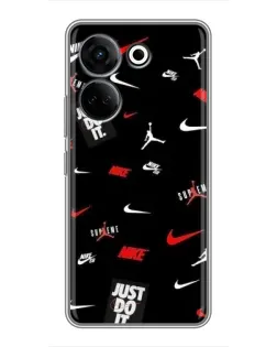 Чехол для TECNO Camon 20 Pro с картинкой «Nike Mix Pattern»