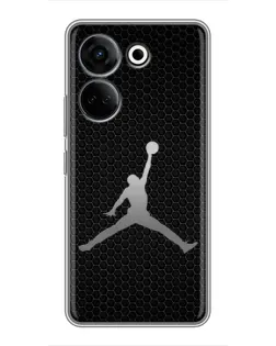 Чехол для TECNO Camon 20 Pro с картинкой «Jordan Dark Carbon»