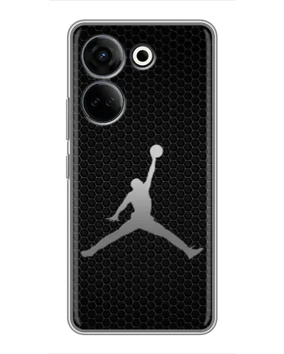 Чехол для TECNO Camon 20 Pro с картинкой «Jordan Dark Carbon»