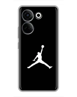 Чехол для TECNO Camon 20 Pro с картинкой «Jordan Silhouette»