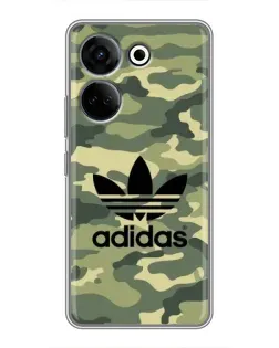 Чохол для TECNO Camon 20 Pro з картинкою «Мілітарі стиль Adidas»