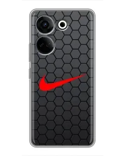 Чохол для TECNO Camon 20 Pro з картинкою «Nike — карбонова сітка» Чохол для TECNO Camon 20 Pro з картинкою «Nike — карбонова сітка»