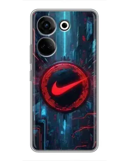 Чохол для TECNO Camon 20 Pro з картинкою «Техногенний стиль Nike»