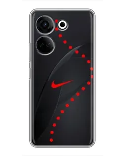 Чохол для TECNO Camon 20 Pro з картинкою «Абстрактний дизайн Nike»
