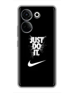 Чохол для TECNO Camon 20 Pro з картинкою «Текстовий принт Nike»