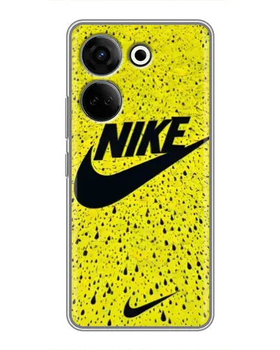 Чохол для TECNO Camon 20 Pro з картинкою «Жовтий текстурний Nike» Чохол для TECNO Camon 20 Pro з картинкою «Жовтий текстурний Nike»