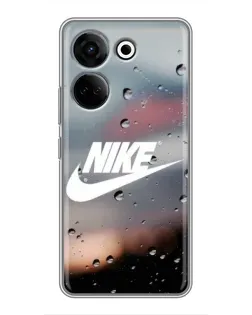Чехол для TECNO Camon 20 Pro с картинкой «Nike в стиле ретро»