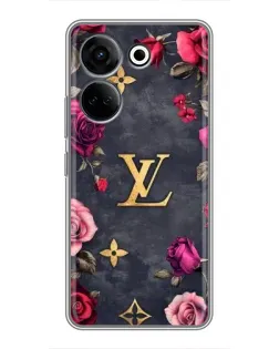 Чохол для TECNO Camon 20 Pro з картинкою «Квітковий Louis Vuitton» Чохол для TECNO Camon 20 Pro з картинкою «Квітковий Louis Vuitton»