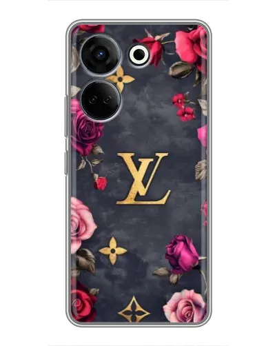 Чехол для TECNO Camon 20 Pro с картинкой «Цветочный Louis Vuitton» Чехол для TECNO Camon 20 Pro с картинкой «Цветочный Louis Vuitton»
