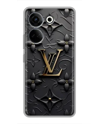 Чехол для TECNO Camon 20 Pro с картинкой «Кожаная текстура LV» Чехол для TECNO Camon 20 Pro с картинкой «Кожаная текстура LV»