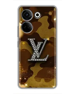 Чехол для TECNO Camon 20 Pro с картинкой «Камуфляжный Louis Vuitton»