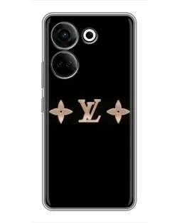 Чехол для TECNO Camon 20 Pro с картинкой «Louis Vuitton — минимализм»