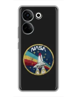 Чохол для TECNO Camon 20 Pro з картинкою «NASA — емблема місії» Чохол для TECNO Camon 20 Pro з картинкою «NASA — емблема місії»