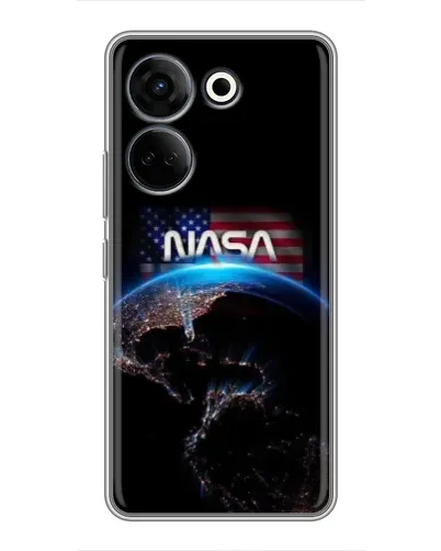 Чехол для TECNO Camon 20 Pro с картинкой «Земля из космоса NASA»