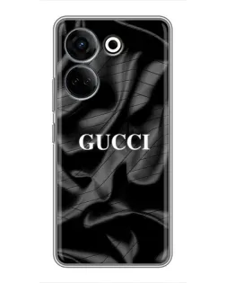Чехол для TECNO Camon 20 Pro с картинкой «Gucci — шелковые волны» Чехол для TECNO Camon 20 Pro с картинкой «Gucci — шелковые волны»