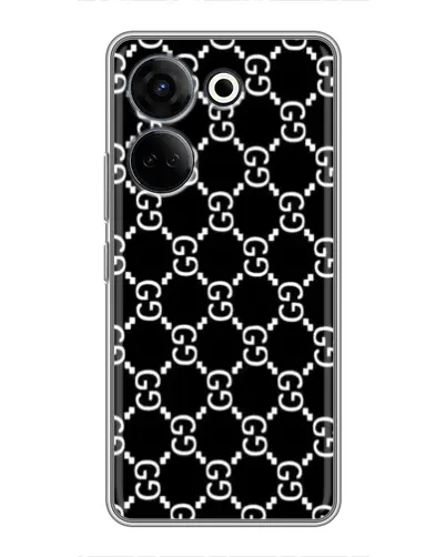 Чехол для TECNO Camon 20 Pro с картинкой «Gucci — сетчатый паттерн»