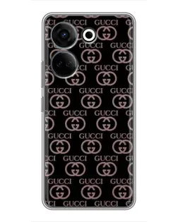 Чехол для TECNO Camon 20 Pro с картинкой «Классическая монограмма Gucci»