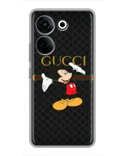 Чехол для TECNO Camon 20 Pro с картинкой «Микки Маус Gucci»
