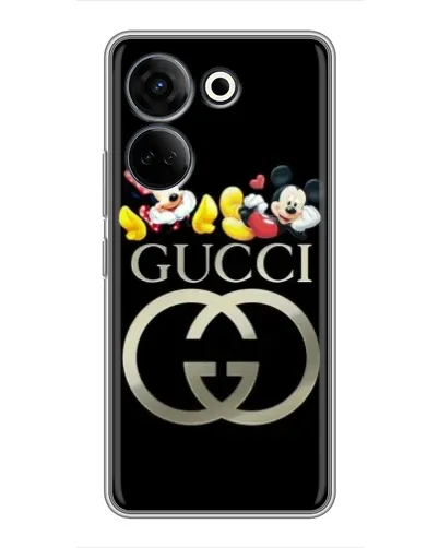 Чехол для TECNO Camon 20 Pro с картинкой «Gucci — герои Disney»