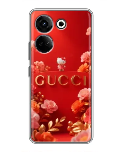 Чехол для TECNO Camon 20 Pro с картинкой «Gucci — золотой сад»